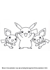 Kleurplaat Pokémon Pikachu